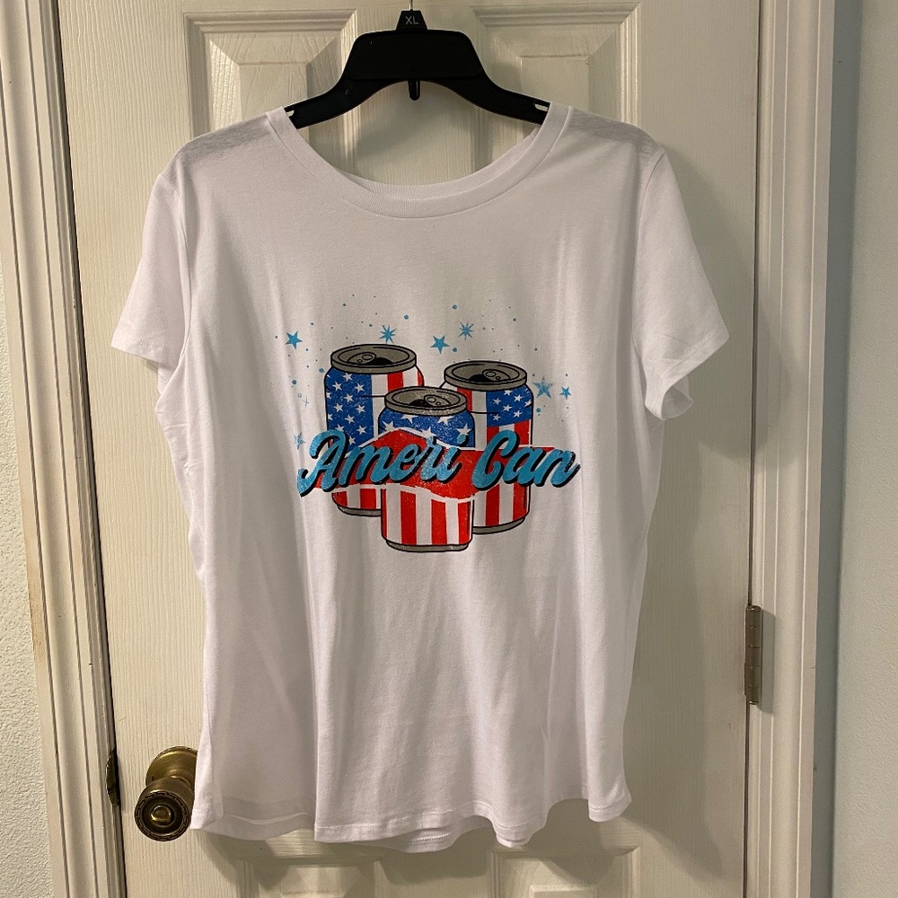 American Patriotic Short Sleeve T-shirt Size XL